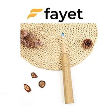 Fayet Bamboo Smart Sonic Electric Toothbrush for Eco-Conscious Care