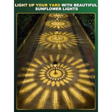 ROOR Ultra Bright Solar Lights 12 Pack, Outdoor Solar Pathway Lights, Warm White Yard Lights, IP67 W...