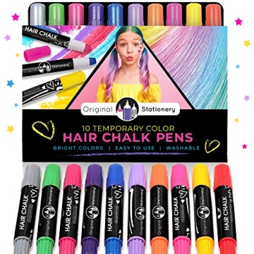 Fun Hair Chalk Set for Kids - 10 Vibrant Colors!