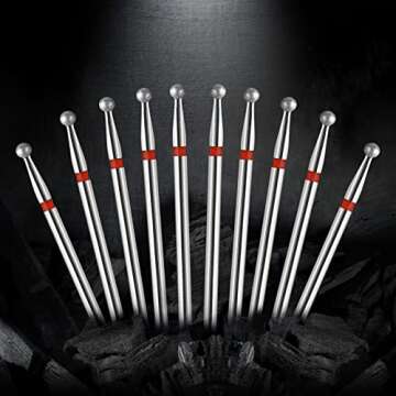 10Pcs Nail Drill Bits - Medical-Grade for Cuticle Care
