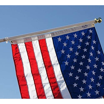 Grace Alley Flag Pole 6 Foot Spinning Tangle Free Outdoor Solution