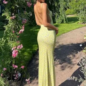 Y2k Floral Print Spaghetti Strap Bodycon Maxi Dress for Women Summer Cotton Midi Dress Sexy Backless Long Dresses Streetwear