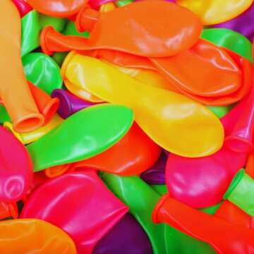 Neon Glow Balloons Glow in the Dark for Glow Party, 12 Inch Neon Latex Balloon for Neon Party Decorations - Glow under Blacklight, 50 Pieces