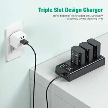 FirstPower NP-FZ100 Battery Pack & Charger for Sony Cameras