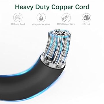 23-in-1 Power Strip 20 Outlets 3 USB Ports Surge Protector