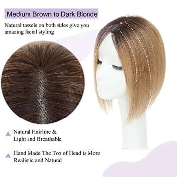 Luckkimode Hair Toppers for Volume & Thinning Hair