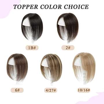 Luckkimode Hair Toppers for Volume & Thinning Hair