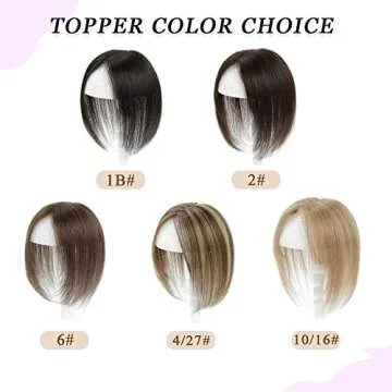 Luckkimode Hair Toppers for Volume & Thinning Hair