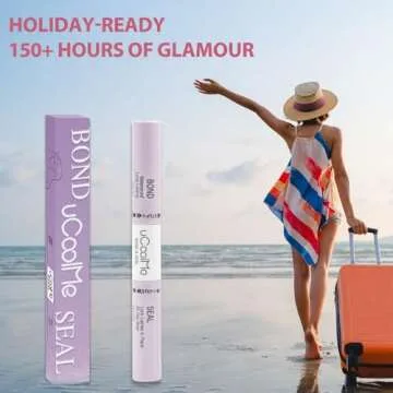 uCoolme Eyelash Glue and Lash Bond & Seal Waterproof, Cluster Lash Glue for Eyelash Extensions, 150Hours Long-Lasting, Non-Irritating, Sleep Proof, 2-in-1 Bond and Seal Lash Glue for Eyelash Cluster