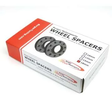 E Chassis Only - 18mm BMW Wheel Spacers by BMS w/extended Bolts 128 135 328 330 335 335 525 528 530 535 and more (E Chassis Only)