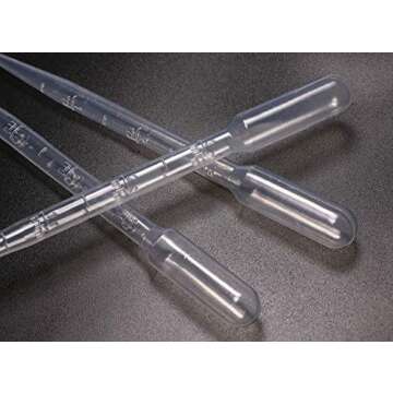 Shapenty 3ML Disposable Plastic Essential Oils Graduated Transfer Pipettes Squeeze Dropper Makeup Tool for Small Amounts Liquid Measuring Mixing Blending and Diy Fragrance Soap Lipbalm Making, 20PCS