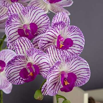 Fnize Faux Orchid Stems - 38-Inch Realistic Flowers