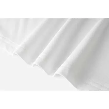 Kindcall Long Sleeve Mock Turtleneck Stretch Slim T Shirt Layer Top White Medium