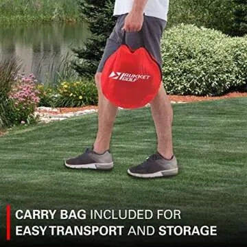 Rukket Pop Up Golf Chipping Net | Outdoor / Indoor Golfing Target Accessories and Backyard Practice Swing Game | Includes 12 Foam Practice Balls