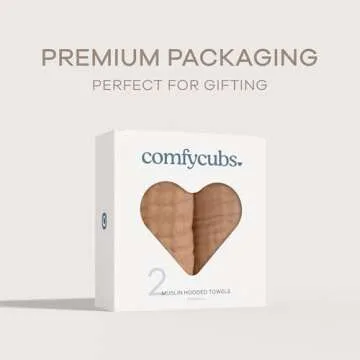 Comfy Cubs Hooded Towels for Babies - Soft and Absorbent