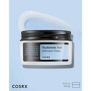 COSRX Hyaluronic Acid Moisturizing Cream, Long-lasting Hydration, Rich Moisturizer for Sensitive Skin 3.52 oz / 100g, Korean Skin Care, Animal Testing Free, Parabens Free
