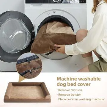 BFPETHOME Orthopedic Large Dog Bed with Washable Cover