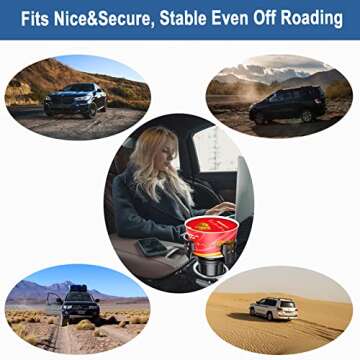 Dual Car Cup Holder Expander for Extra Capacity