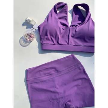 TomTiger Women Sports Bra High Impact with Removable Padded Activewear Tank Tops for Yoga Workout Fi...