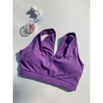 TomTiger Women's High Impact Sports Bra with Padded Support