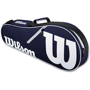Wilson Tempest Pro Lite Tennis Racquet Bundled with an Advantage II Tennis Bag (Navy/White) and 1 Can of Pink Tennis Balls (3 Balls)