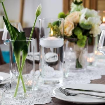 WDHODEC Multi-Purpose Hurricane Candle Holders Set