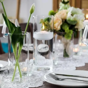 WDHODEC Multi-Purpose Hurricane Candle Holders Set