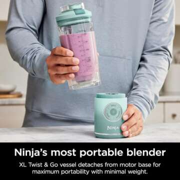 Ninja BC251MT Cordless Blender for Smoothies On-the-Go