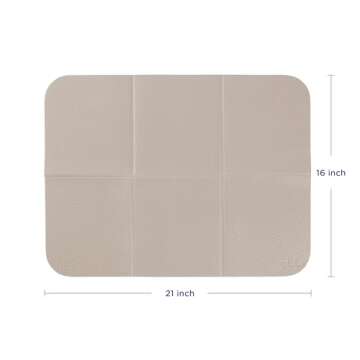 Ubbi On-The-Go Diaper Changing Baby Mat, Soft and Comfortable Diaper Bag Accessory Must Have for New...