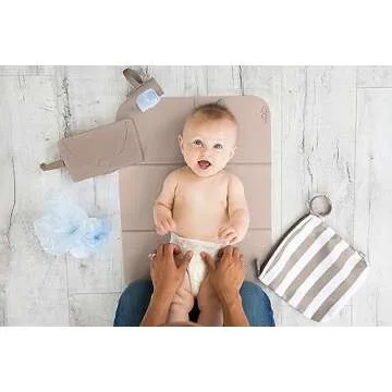 Ubbi Portable Diaper Changing Mat for Newborns and Toddlers