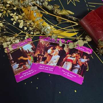 GZXINKE Romance Angel Oracle Cards Deck with Guide Book,44 Fortune Telling Love Oracle Cards,Tarot C...