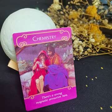 GZXINKE Romance Angel Oracle Cards Deck with Guide Book,44 Fortune Telling Love Oracle Cards,Tarot Cards Deck for Beginners