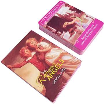 GZXINKE Romance Angel Oracle Cards Deck with Guide Book,44 Fortune Telling Love Oracle Cards,Tarot Cards Deck for Beginners