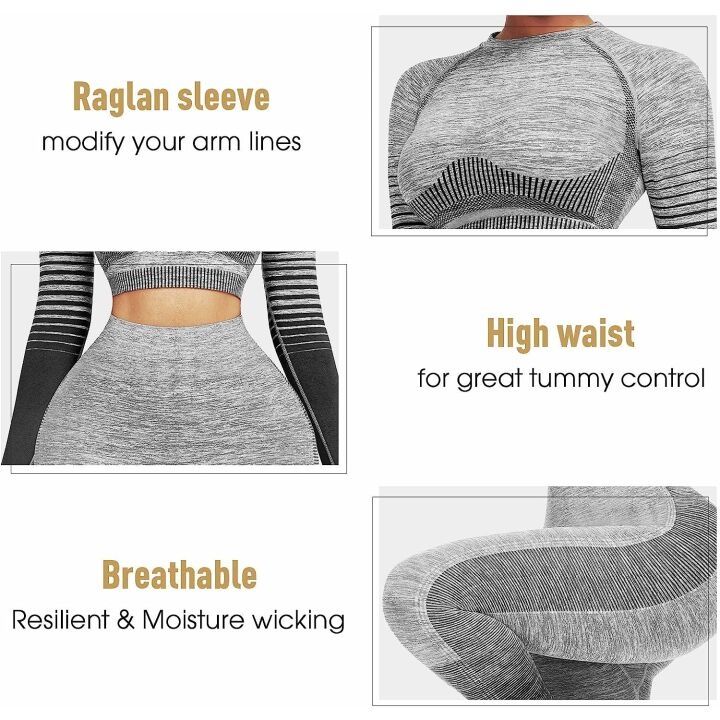 High Waist Yoga Outfit for Women - JOYMODE Set