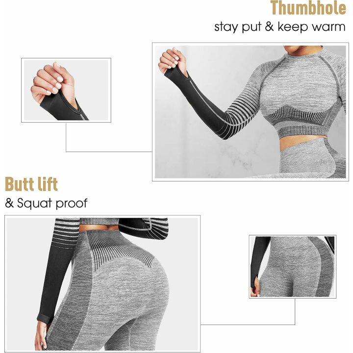High Waist Yoga Outfit for Women - JOYMODE Set