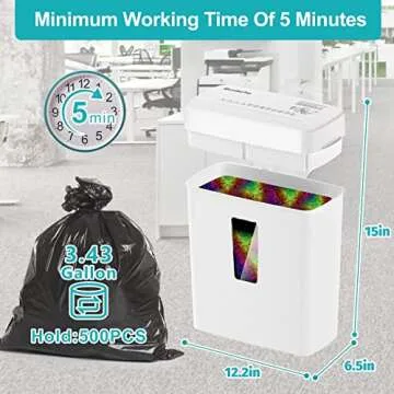 Woolsche Paper Shredder: Micro Cut, P-5 Security Level