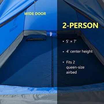 CAMEL CROWN Tents for Camping 2/3/4/5 Person Camping Dome Tent, Waterproof,Spacious, Lightweight Portable Backpacking Tent for Outdoor Camping/Hiking