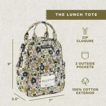 Bella Taylor Floral Lunch Tote for Women - Stylish & Safe