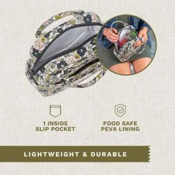 Bella Taylor Floral Lunch Tote for Women - Stylish & Safe