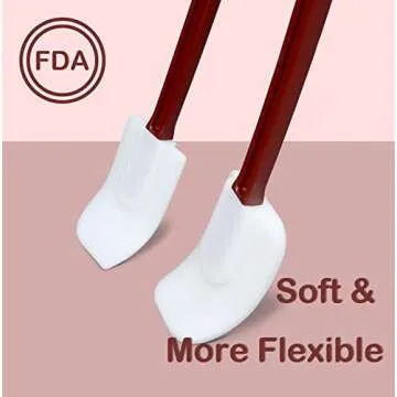 MYTASUY Silicone Spatula Set - Heat Resistant Cooking Utensils