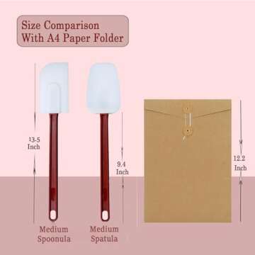 MYTASUY Silicone Spatula Set - Heat Resistant Cooking Utensils