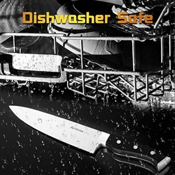 Astercook 15-Piece Kitchen Knife Set with Block