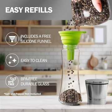 Adjustable Home EC Salt and Pepper Grinder Set