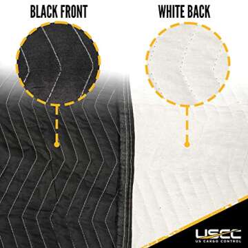 US Cargo Control 95 lb/Dozen, Machine Washable 80"x72" Large Heavy Duty Moving Blanket, MBSUPREME95 Supreme Mover, 24-Pack