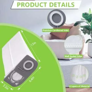 HEPA R25 Vacuum Bags - 10 Pack for Riccar R25 Series