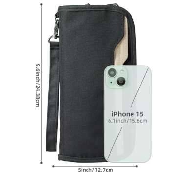 Ababuli Travel Passport Holder Family for 4 Large Document Organizer Wallet RFID Blocking Pouch Purse Bag Multiple Card Slot Case Folder for Carnival Cruise Money Ticket Boarding