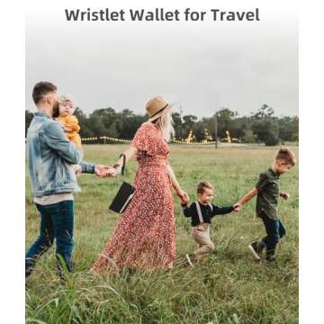 Ababuli Travel Passport Holder Family for 4 Large Document Organizer Wallet RFID Blocking Pouch Purse Bag Multiple Card Slot Case Folder for Carnival Cruise Money Ticket Boarding