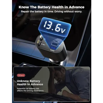 SUPERONE 4 in 1 Retractable Car Charger for Fast Charging