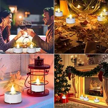 Flameless LED Tea Lights: Long Lasting Candle Effect