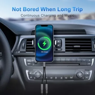 JBJBBG 2 in 1 USB C Headphone and Charger Adapter